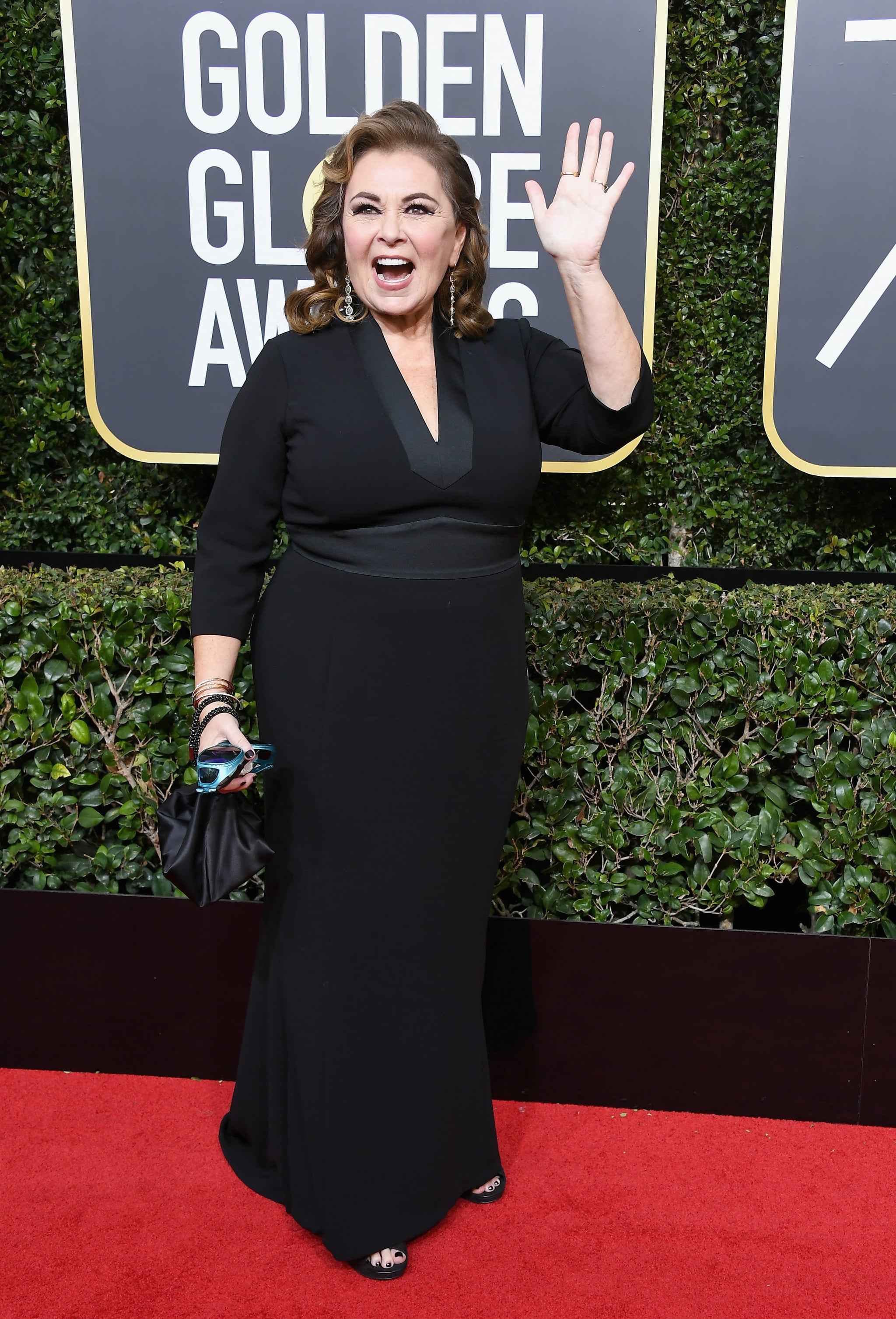 BEVERLY HILLS, CA - JANUARY 07:  Actor Roseanne Barr attends The 75th Annual Golden Globe Awards at The Beverly Hilton Hotel on January 7, 2018 in Beverly Hills, California.  (Photo by Steve Granitz/WireImage)