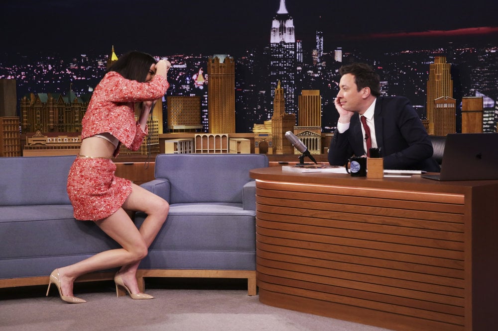 Right Before Taking Photos of Jimmy Fallon