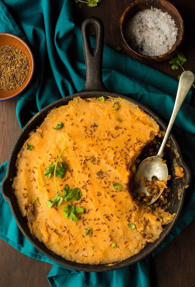 Moroccan Spiced Vegan Shepherd's Pie