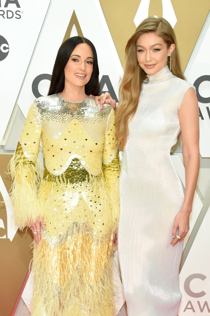 Kacey Musgraves and Gigi Hadid at the 2019 CMA Awards