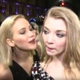 Watch Jennifer Lawrence and Natalie Dormer Accidentally (and Adorably) Kiss on Camera