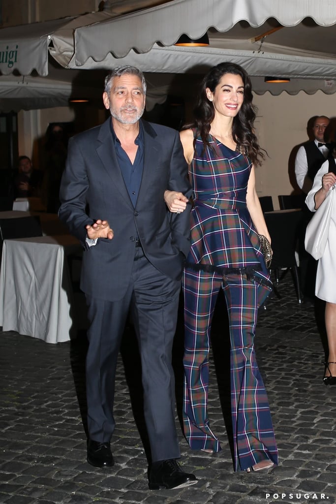 Amal Clooney's Plaid Outfit With George Clooney