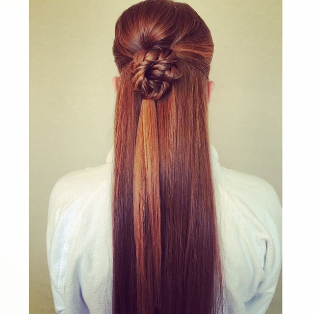 Half-Up, Half-Down Braid