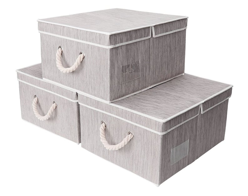 Canvas Storage Box 3-Pack