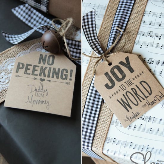 No Peeking and Joy to the World Gift Tags