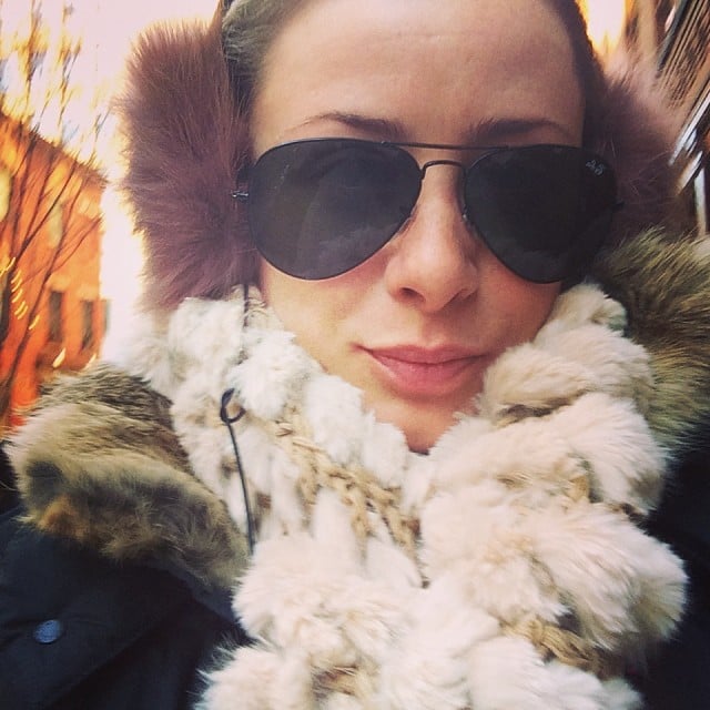 Lo Bosworth bundled up while braving the cold in NYC.
Source: Instagram user lobosworth