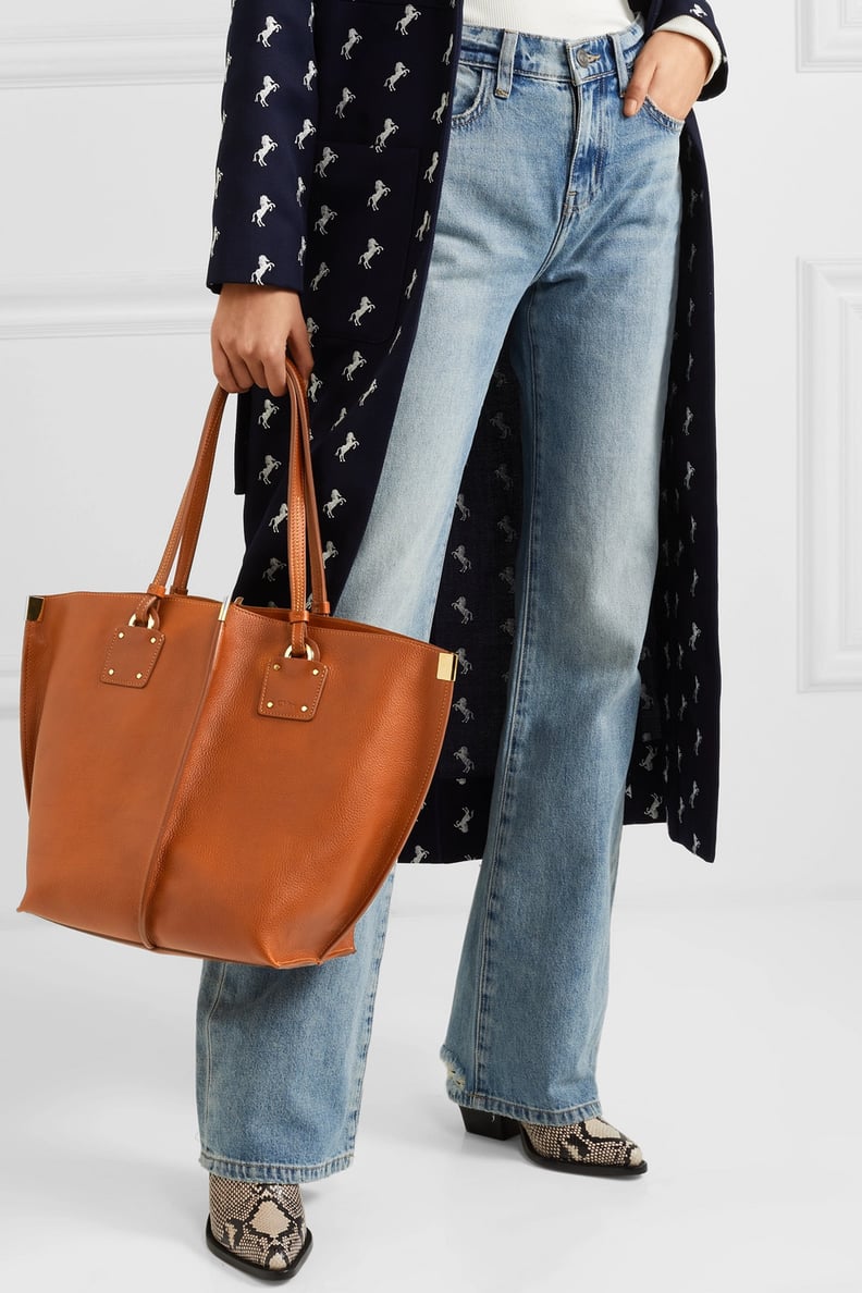 Chloe Vick Textured-Leather Tote