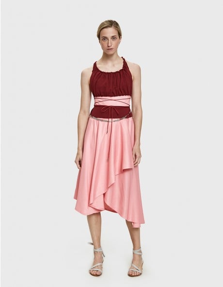 J.W. Anderson Gathered Bodice Belted Dress