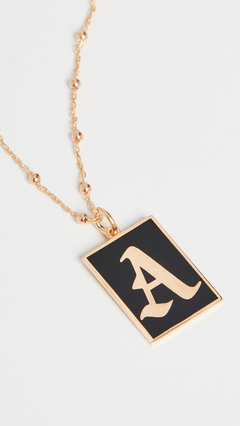 Maison Irem Gothic Initial Necklace