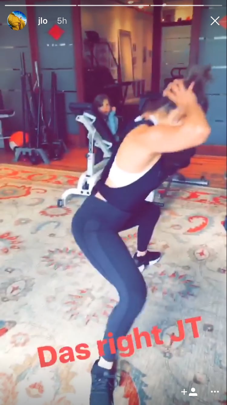 Jennifer Lopez Working Out With David Kirsch Video POPSUGAR Fitness
