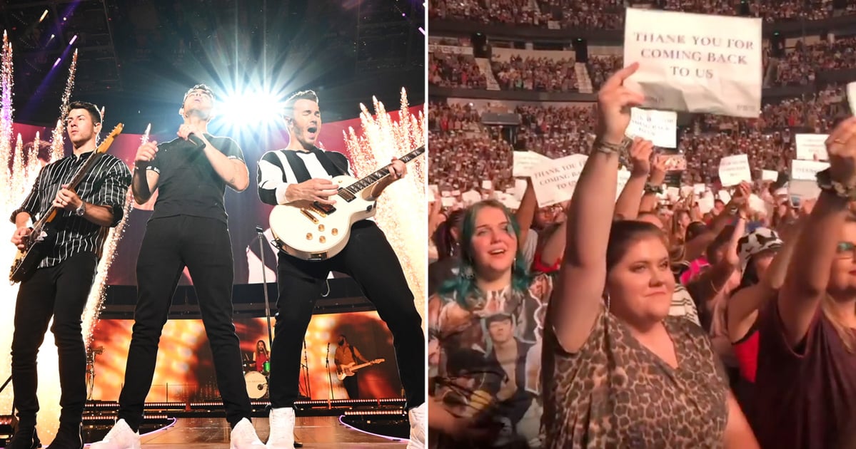 Fans Held Up Signs During the Jonas Brothers' Nashville Show POPSUGAR
