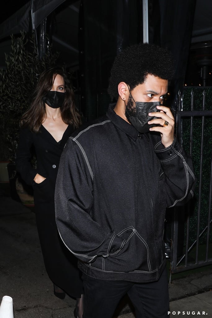 September 2021: Angelina and The Weeknd Dine Out