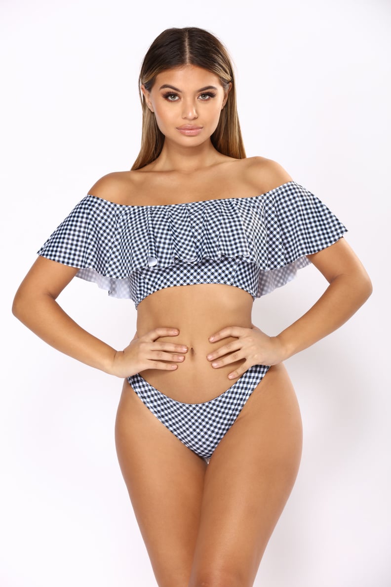 Fashion Nova Gingham Go Bikini Set