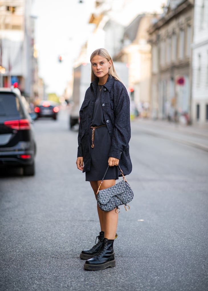 black doc martens style boots