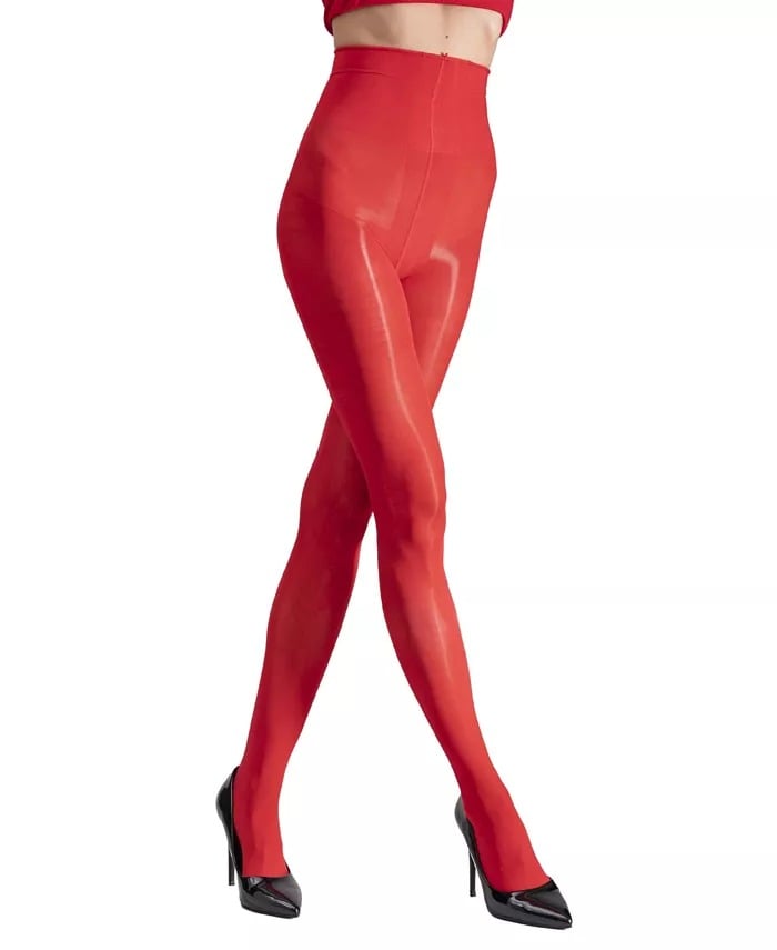 LECHERY Lustrous Silky Shiny 40 Denier Semi-Opaque High-Waist Tights