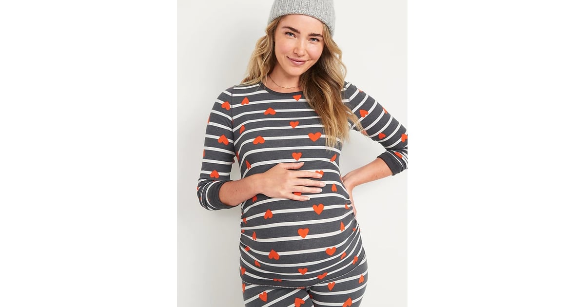 Old Navy Maternity Matching Family Printed Thermal Pajama Top, 31 Old Navy  Maternity Pieces That'll Give You — and Your Bump — the Coziest Winter Ever