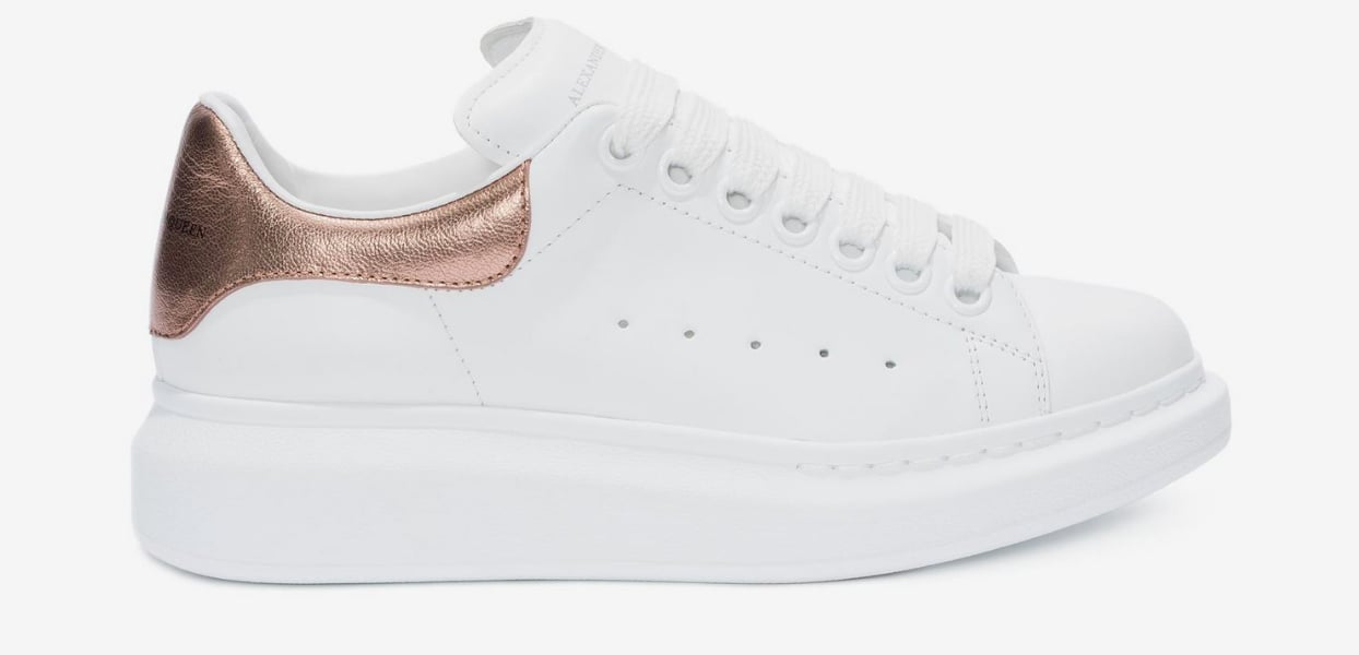 alexander mcqueen sneakers rose gold