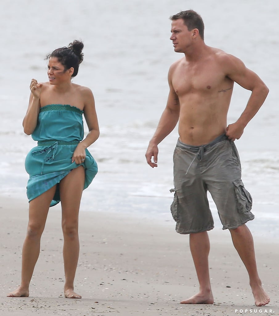 Channing Tatum and Jenna Dewan Beach Pictures 2014