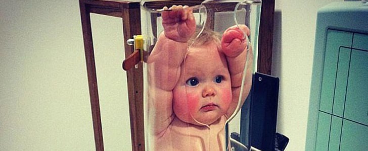 Baby Squished in an X-Ray Machine Tube