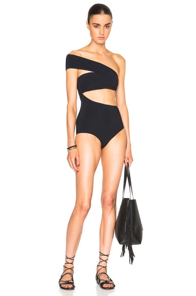 Alix Shelborne Swimsuit in Black