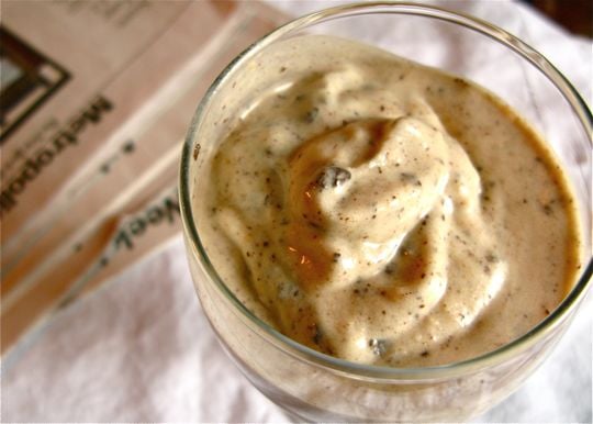 Frozen Banana Peanut Butter Chocolate Chip Milkshakes