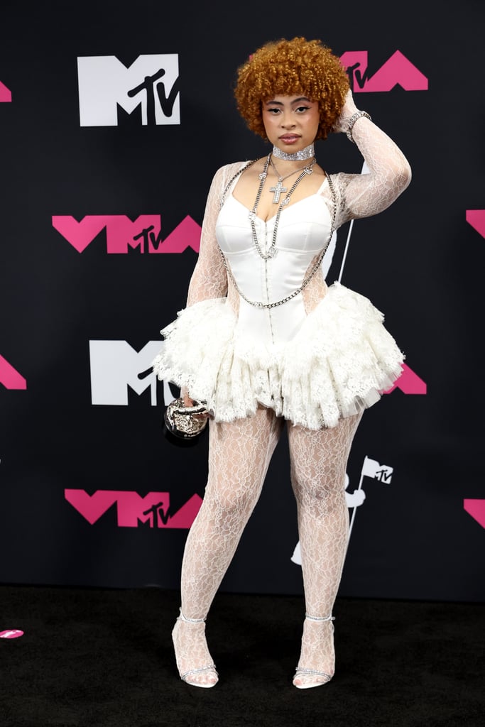 Ice Spice's Sheer, Cutout Dress at the 2023 MTV VMAs