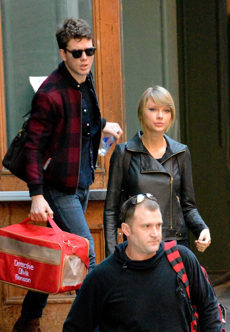 When he carried Taylor's cat bag for her.