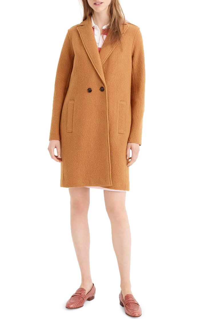 J.Crew Daphne Boiled Wool Topcoat The Best Fall and Winter Coats For