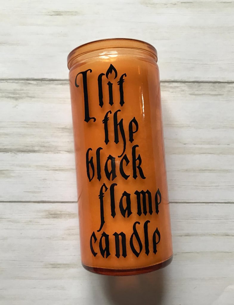 Black Flame Hocus Pocus Orange Votive Candle