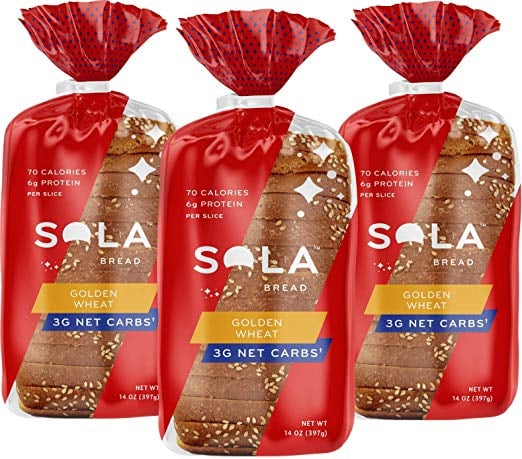 SOLA Golden Wheat Low Carb Sandwich Bread Loaf