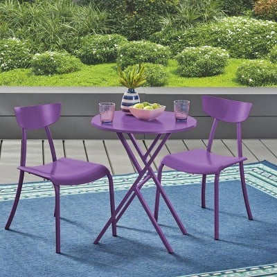 Christopher Knight Home Taro 3pc Patio Bistro Set Pack Up Your
