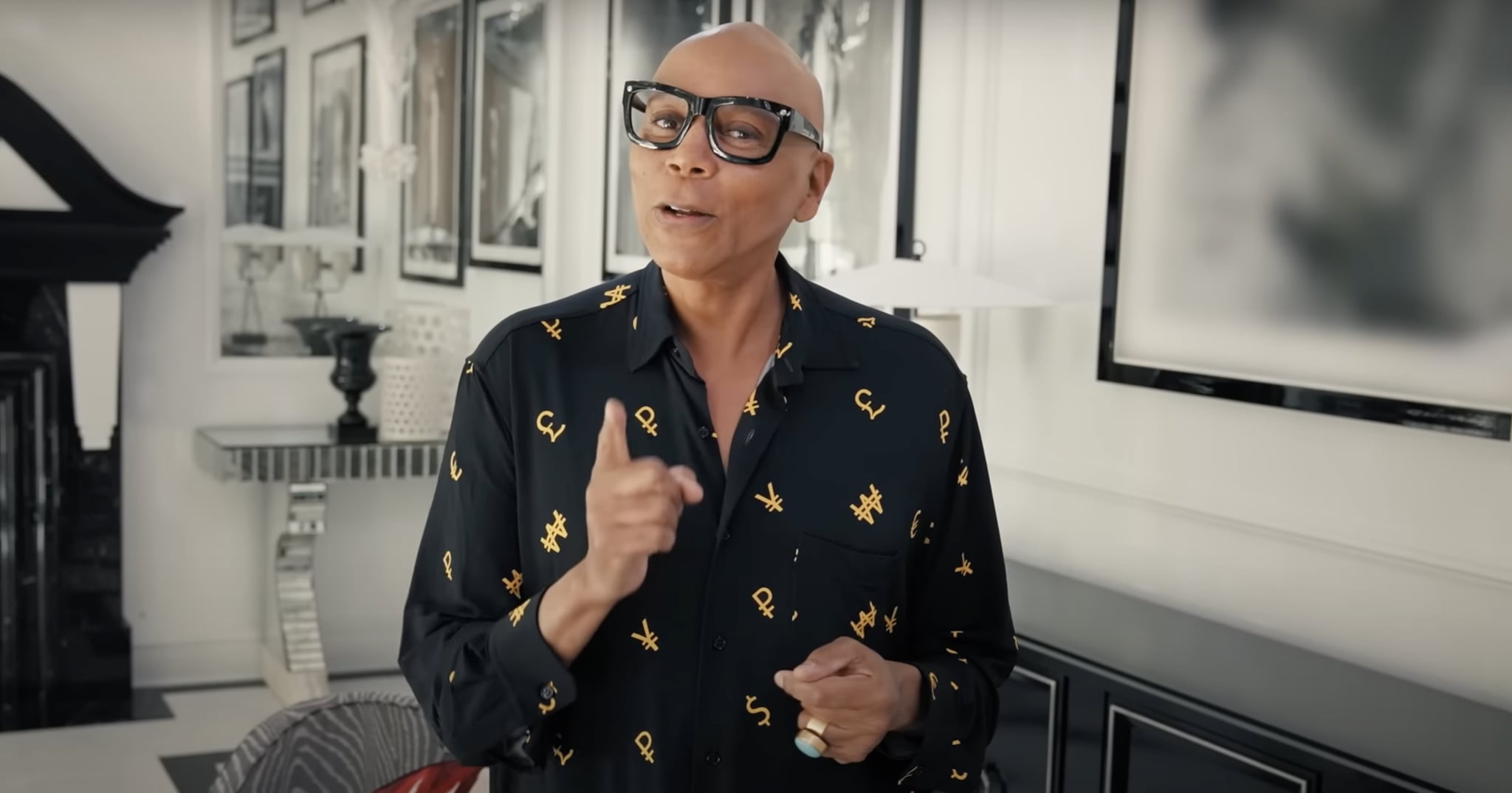 Life Is a Party in RuPaul's Beverly Hills Mansion, Complete With 26 Disco Balls