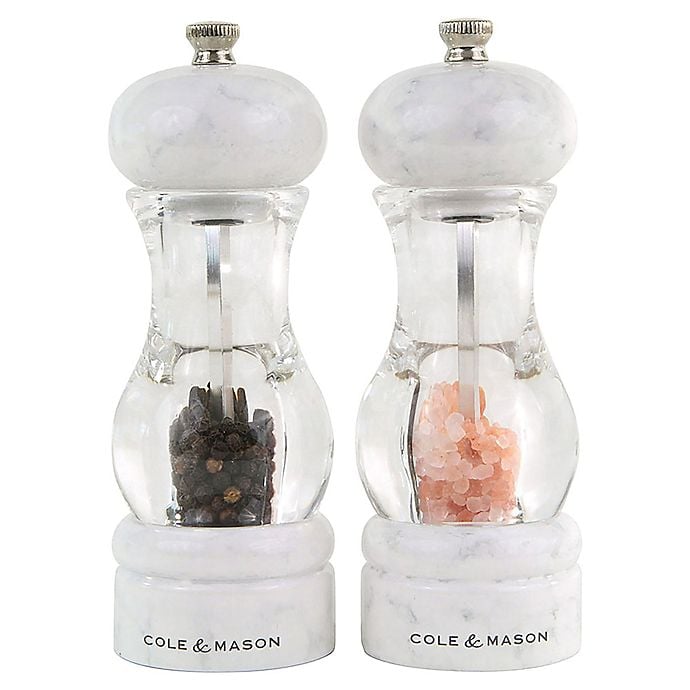 Cole & Mason 105 Marble 2-Piece Salt and Pepper Mill Gift Set