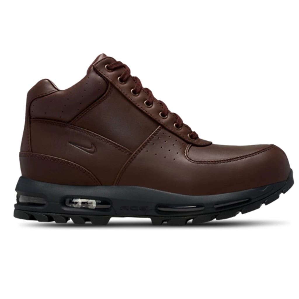 Nike Air Max Goadome ($200)
Winter-ready and genuinely gift-worthy, the Nike Air Max Goadome covers all the bases — and looks damn good coming out of a gift box. The durable, waterproof design and tractioned sole handle cold-weather days with ease, while Air Max cushioning keeps every step comfortable. Choose from three colorways: brown, black, or olive with black detailing.