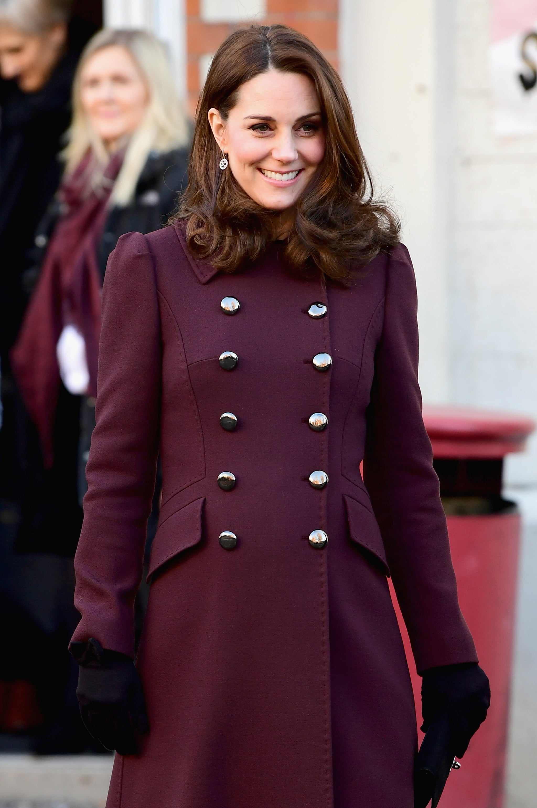 Wearing a military-inspired Dolce & Gabbana coat. | The Simple Reason Kate  Middleton Never Takes Her Coat Off in Public | POPSUGAR Fashion Photo 2