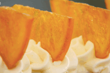 I mean, look at this golden citrus roll.
