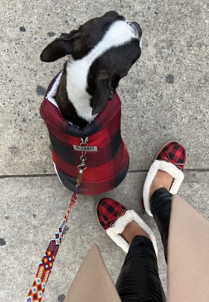 Old Navy Plaid Faux-Fur Trim Moccasin Slippers Review