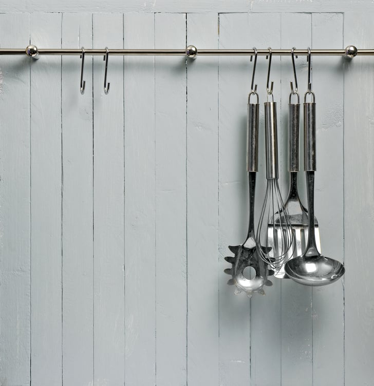 Hang Cooking Utensils Kitchen Wall Storage Tips And
