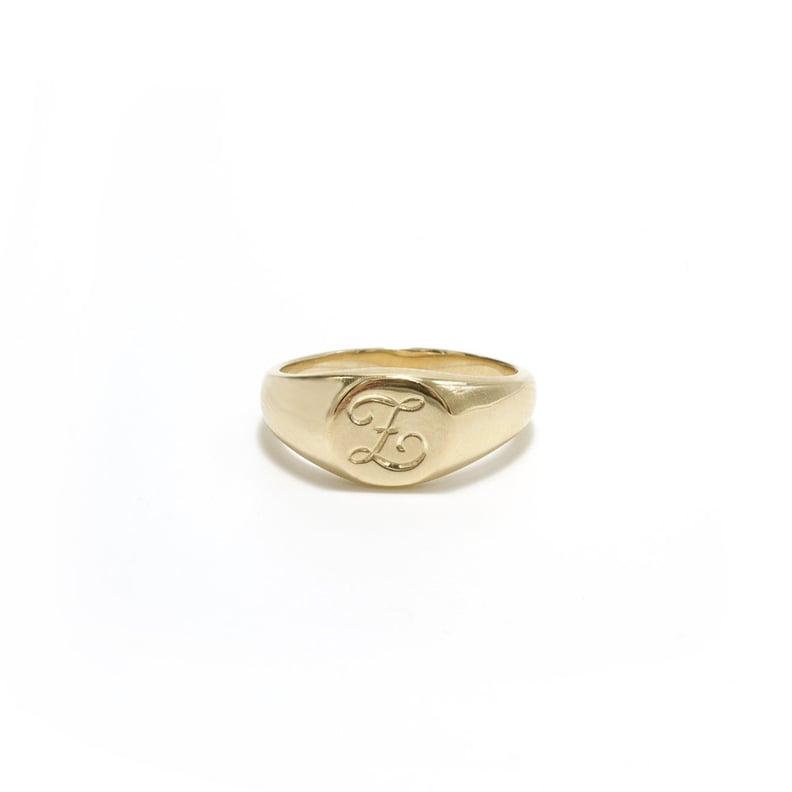 Ashley Zhang Classic Round Signet Ring