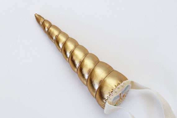 Gold Unicorn Horn