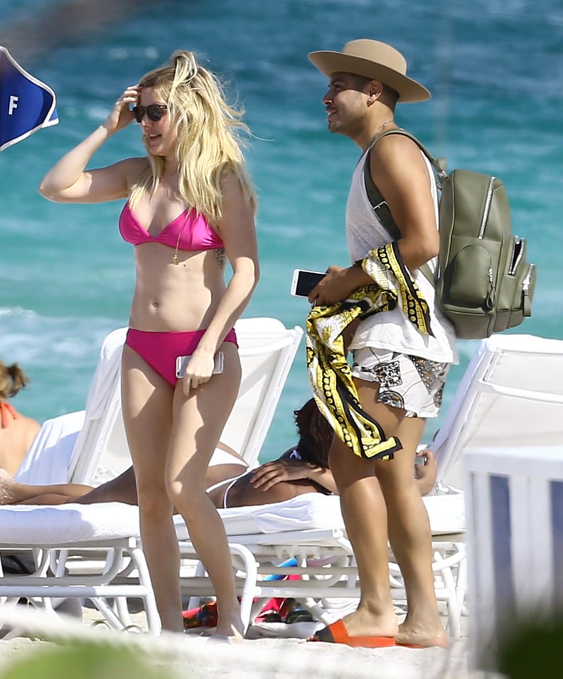 Ellie's Neon-Pink Bikini