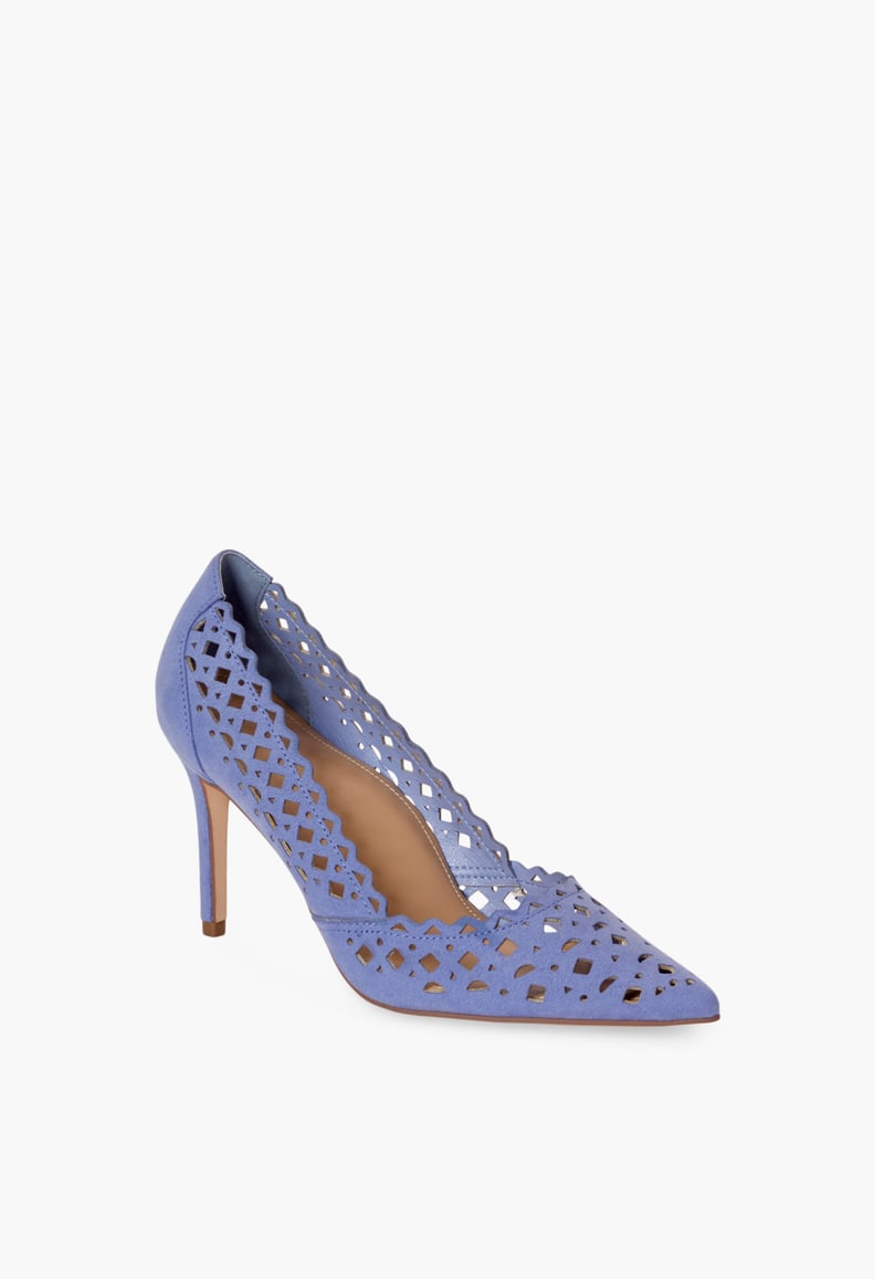 Ayesha Curry x JustFab Nina Heels in Deep Periwinkle