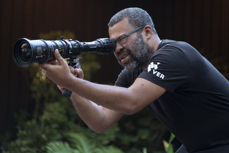 Writer-producer-director Jordan Peele on the set of his film, 