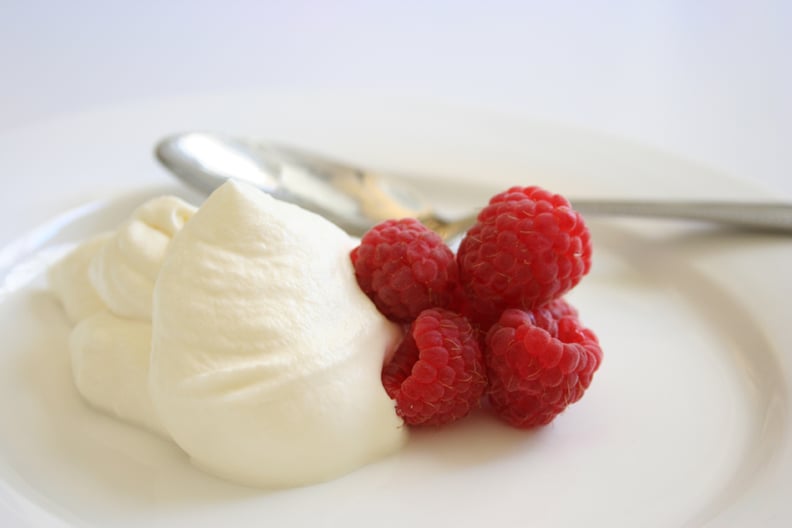 Raspberries, Whipped Cream, and Honey