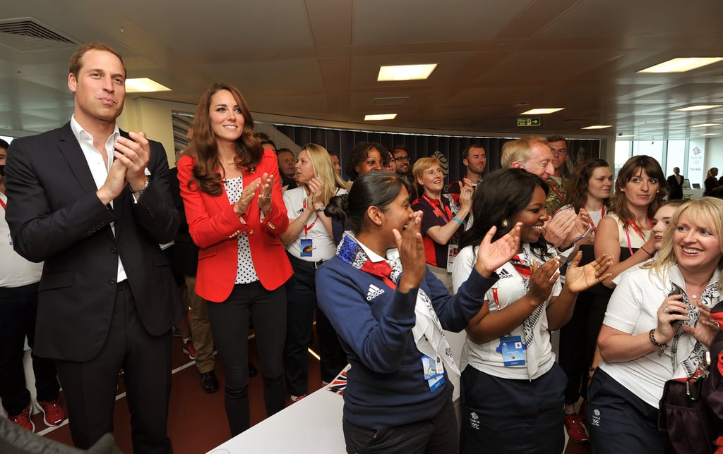 For a day at the 2012 Olympics, Kate favored a red $103 jacket from her favorite high street label Zara, along with a Zara blouse and Zara jeans.