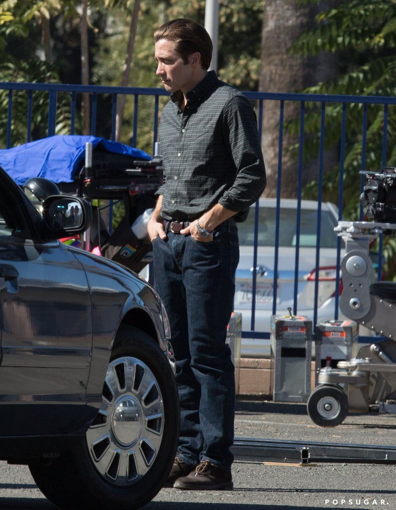 Jake Gyllenhaal on Nocturnal Animals Set