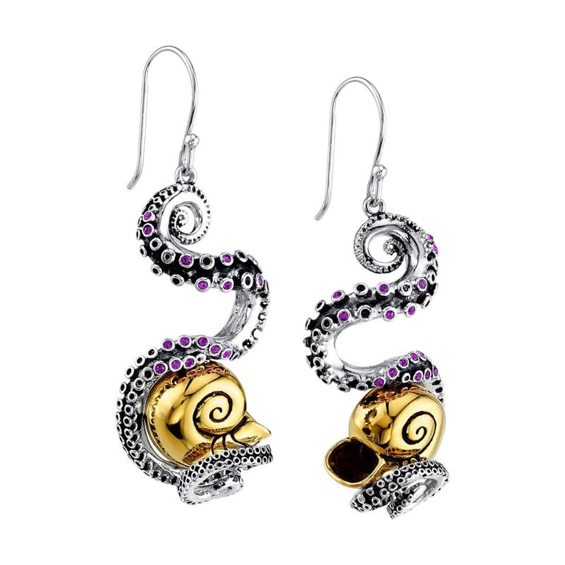 The Little Mermaid French Hooks Tentacle Earrings