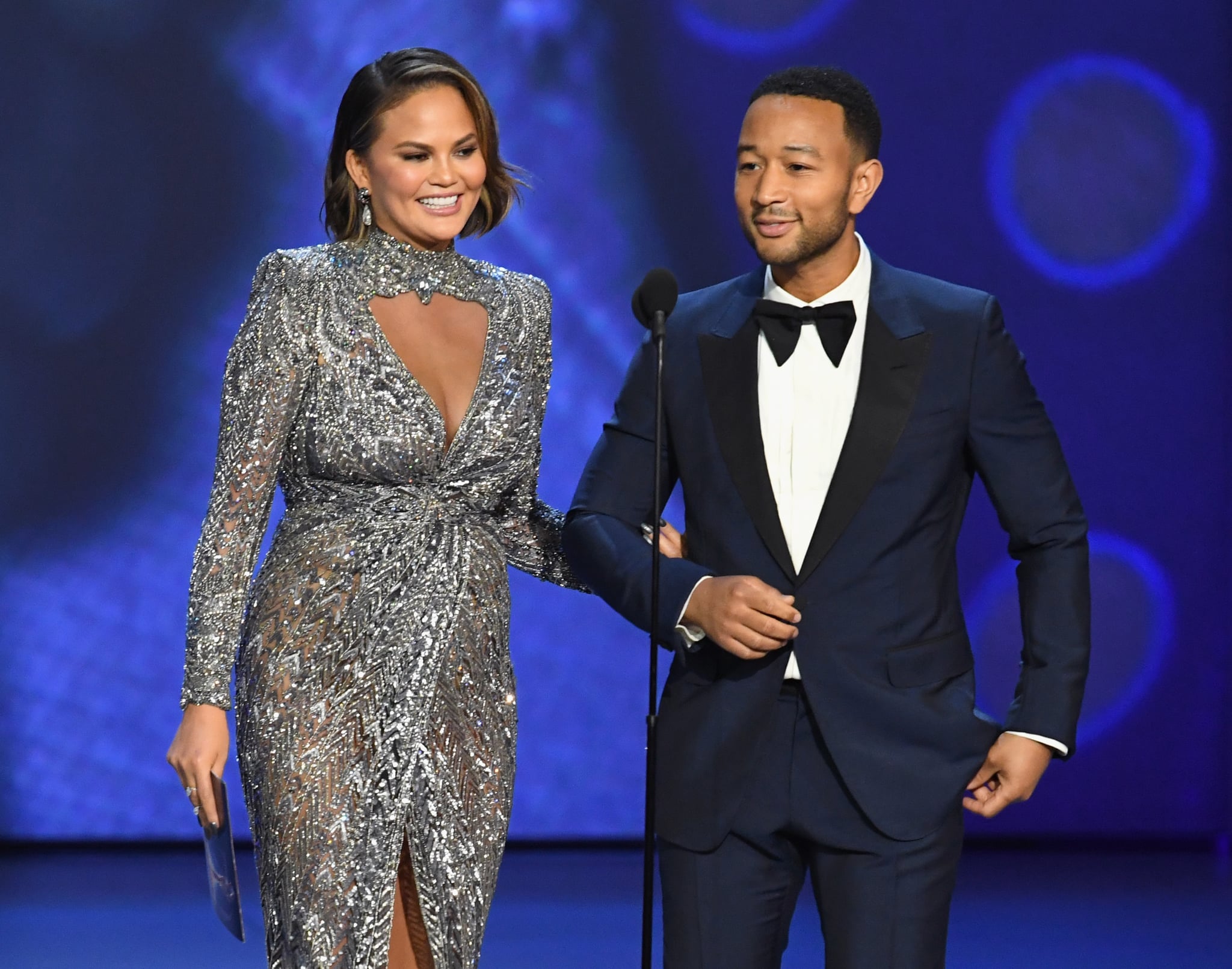 Chrissy Teigen and John Legend at the 2018 Emmy Awards