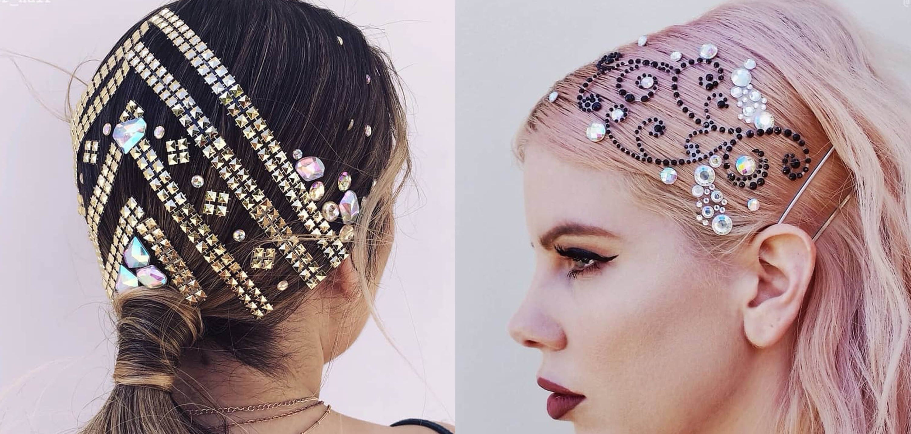 Jeweled Hair Inspiration POPSUGAR Beauty