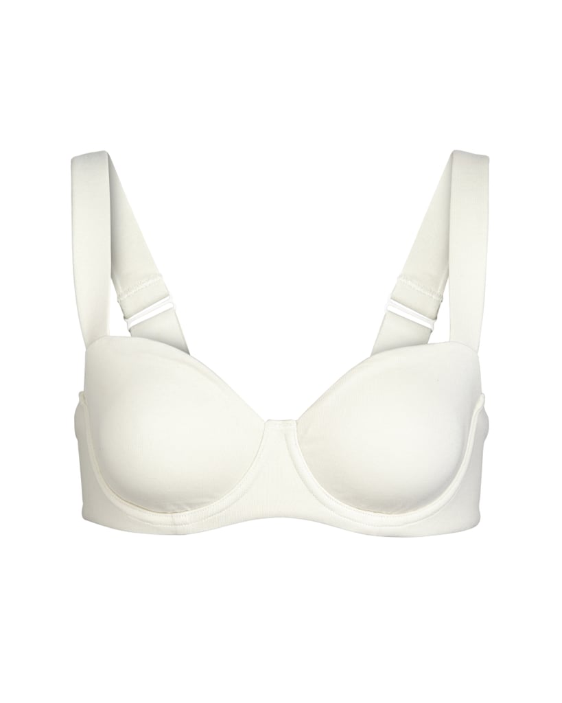 Skims Cotton Balconette Bra in Bone